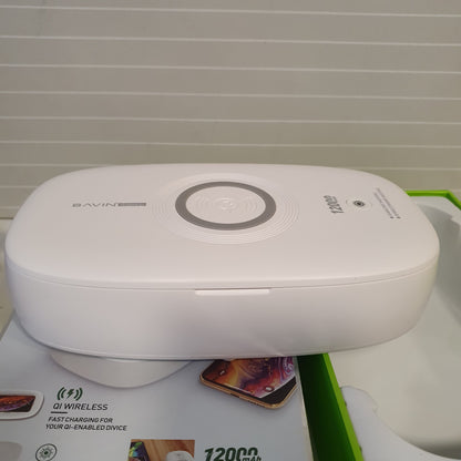 Wireless charger with powerbank and Sanitizing Box All in 1 UV 61550