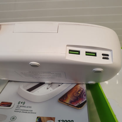 Wireless charger with powerbank and Sanitizing Box All in 1 UV 61550