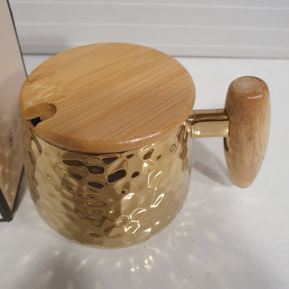 Hammered Cup with Spoon 61035