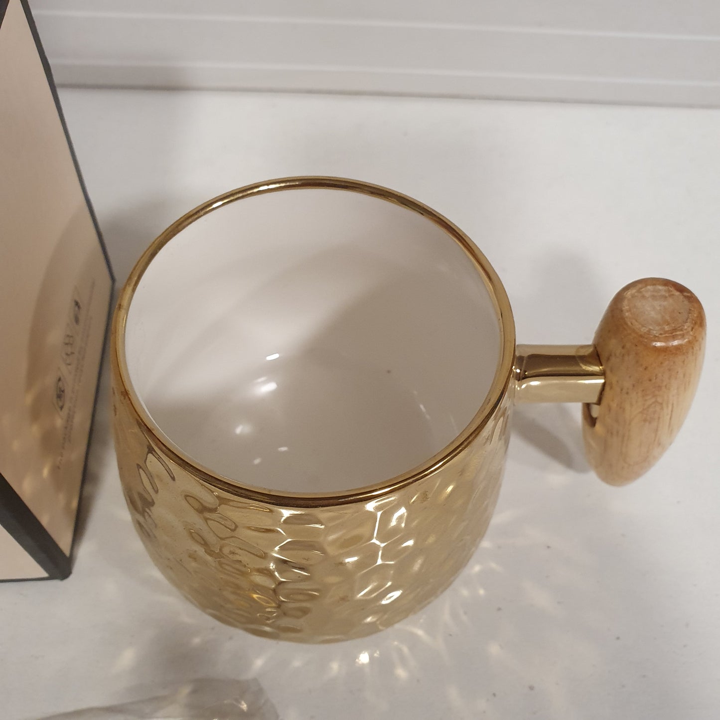 Hammered Cup with Spoon 61035