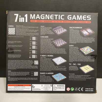 7 in 1 Magnetic Games Clear Chess 31430