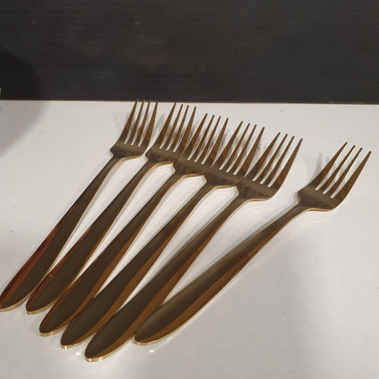 Golden 6pcs Fork Set 11700