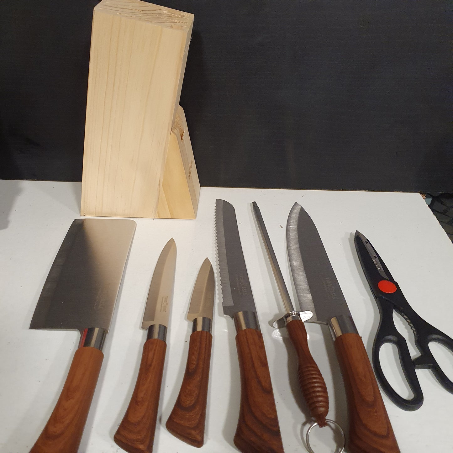High Quality Knife Set With Holder 12950