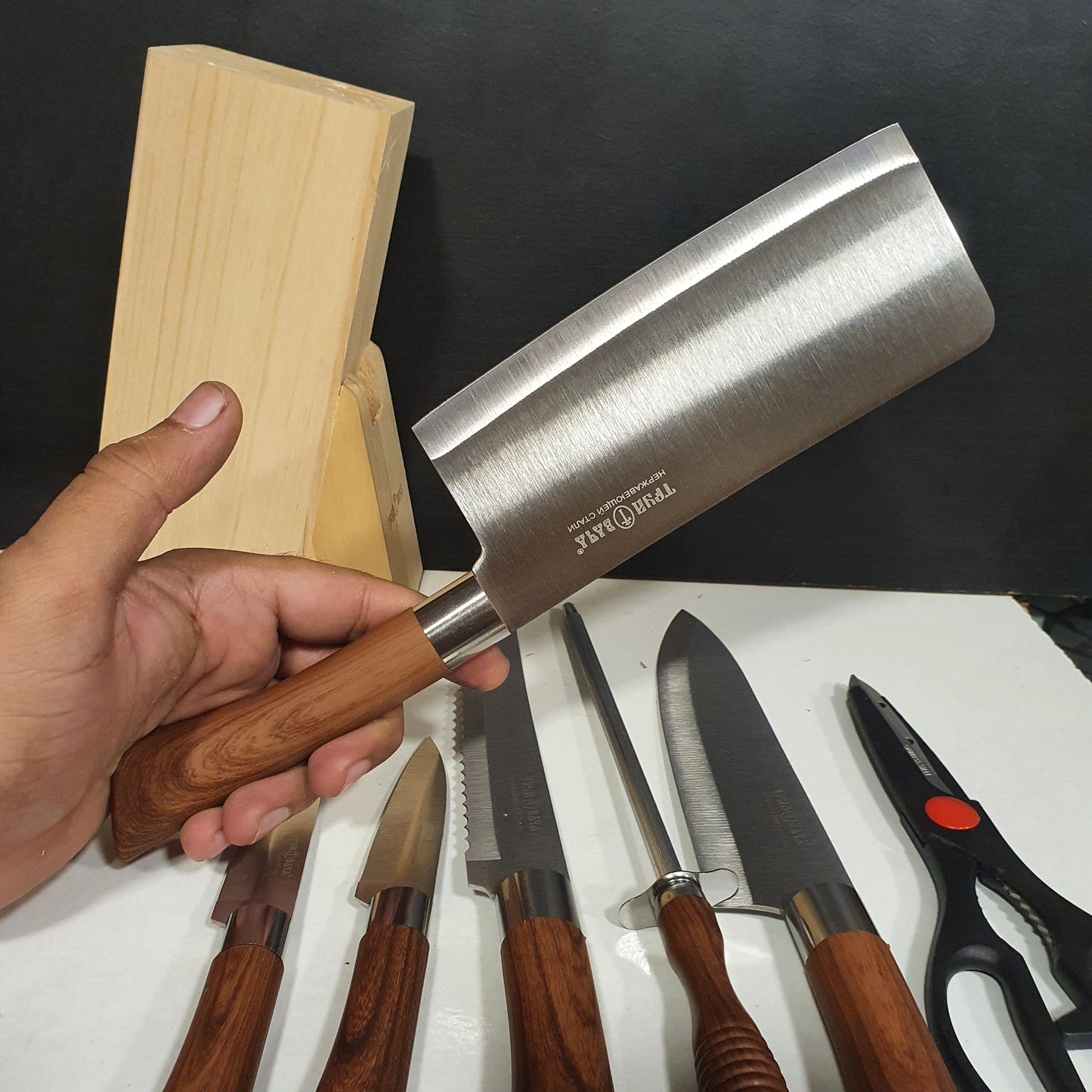 High Quality Knife Set With Holder 12950