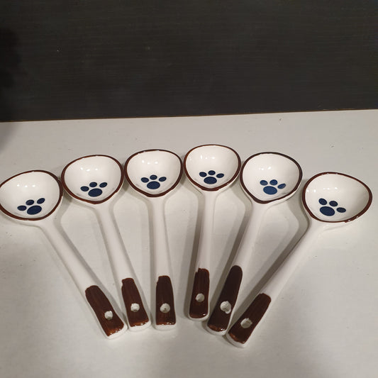 6 Pcs White Spoon Set 61180