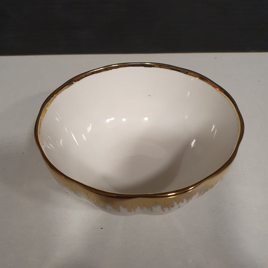 White Golden Small Bowl 41375