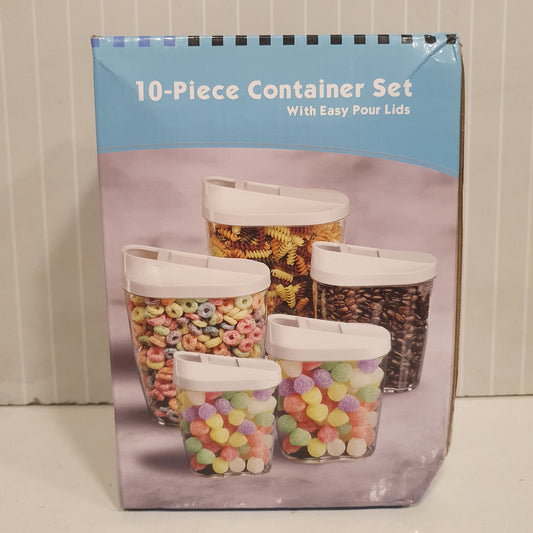 5 Pcs Jar set With Easy Pour Lids