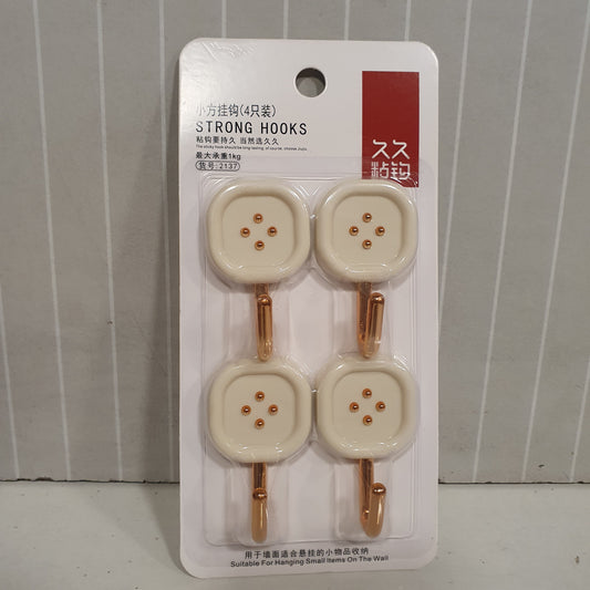 4 Pcs Strong Hooks 121070