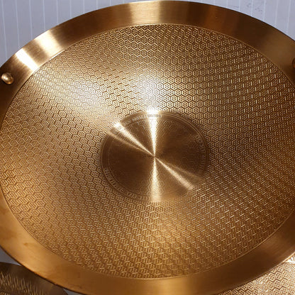 Honeycomb Style Golden Karahi 61170