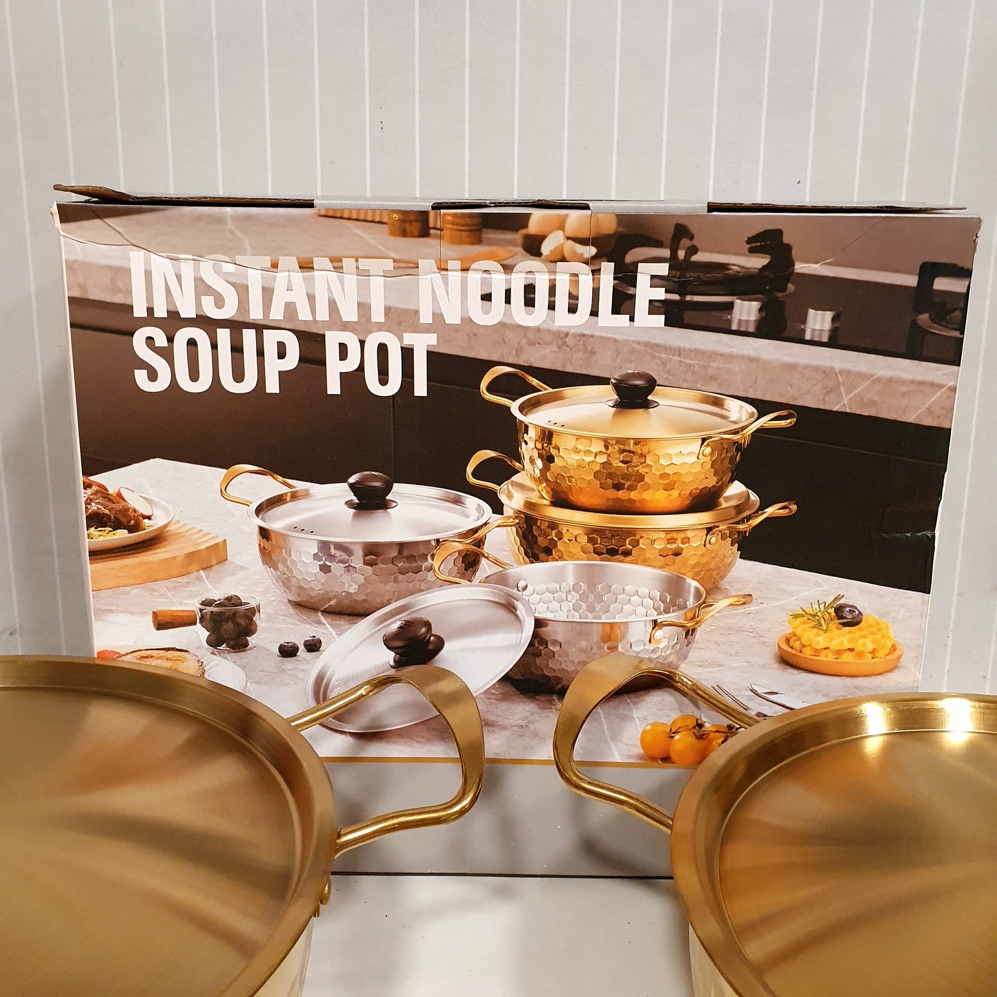 Instant Noodle Soup Pot GOLDEN pack of 3 44250