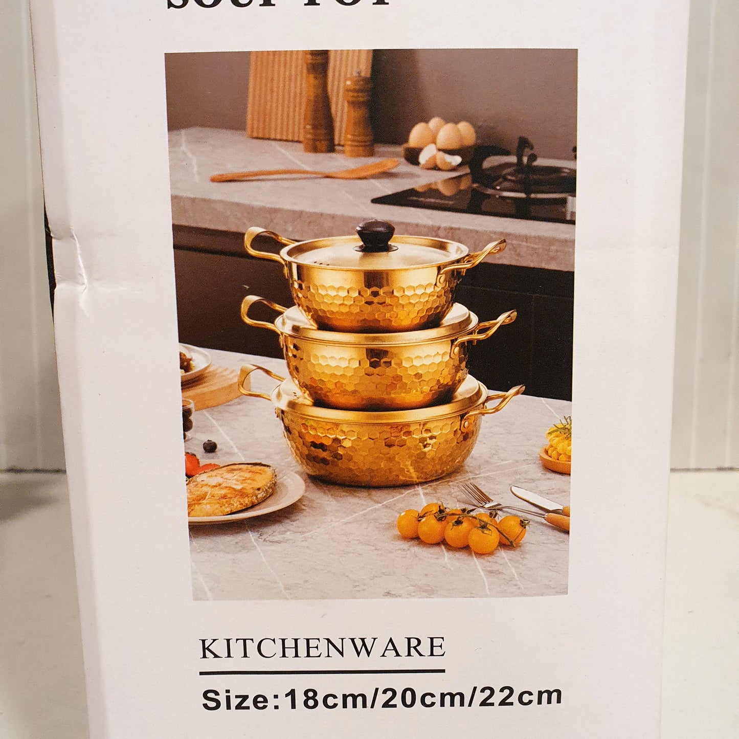 Instant Noodle Soup Pot GOLDEN pack of 3 44250