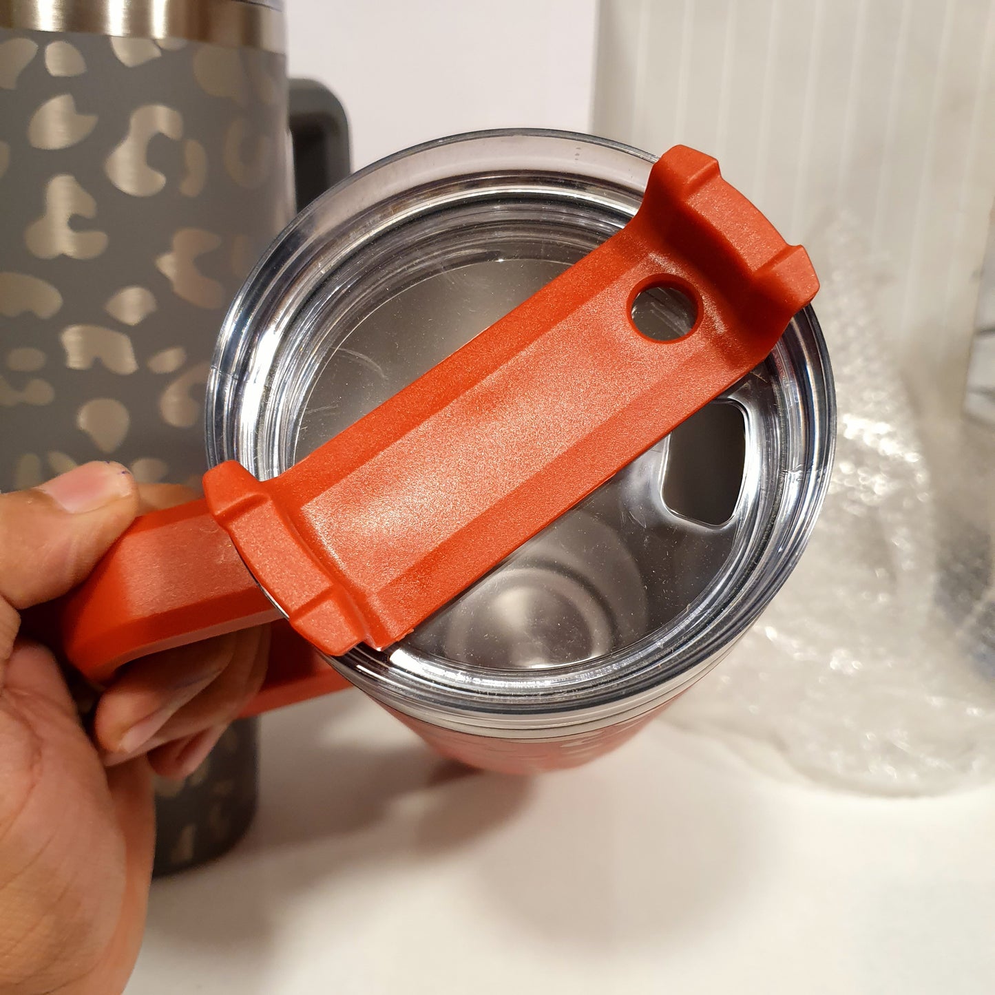 Leopard Print Stainless Steel Tumbler Insulated Big Size 21400