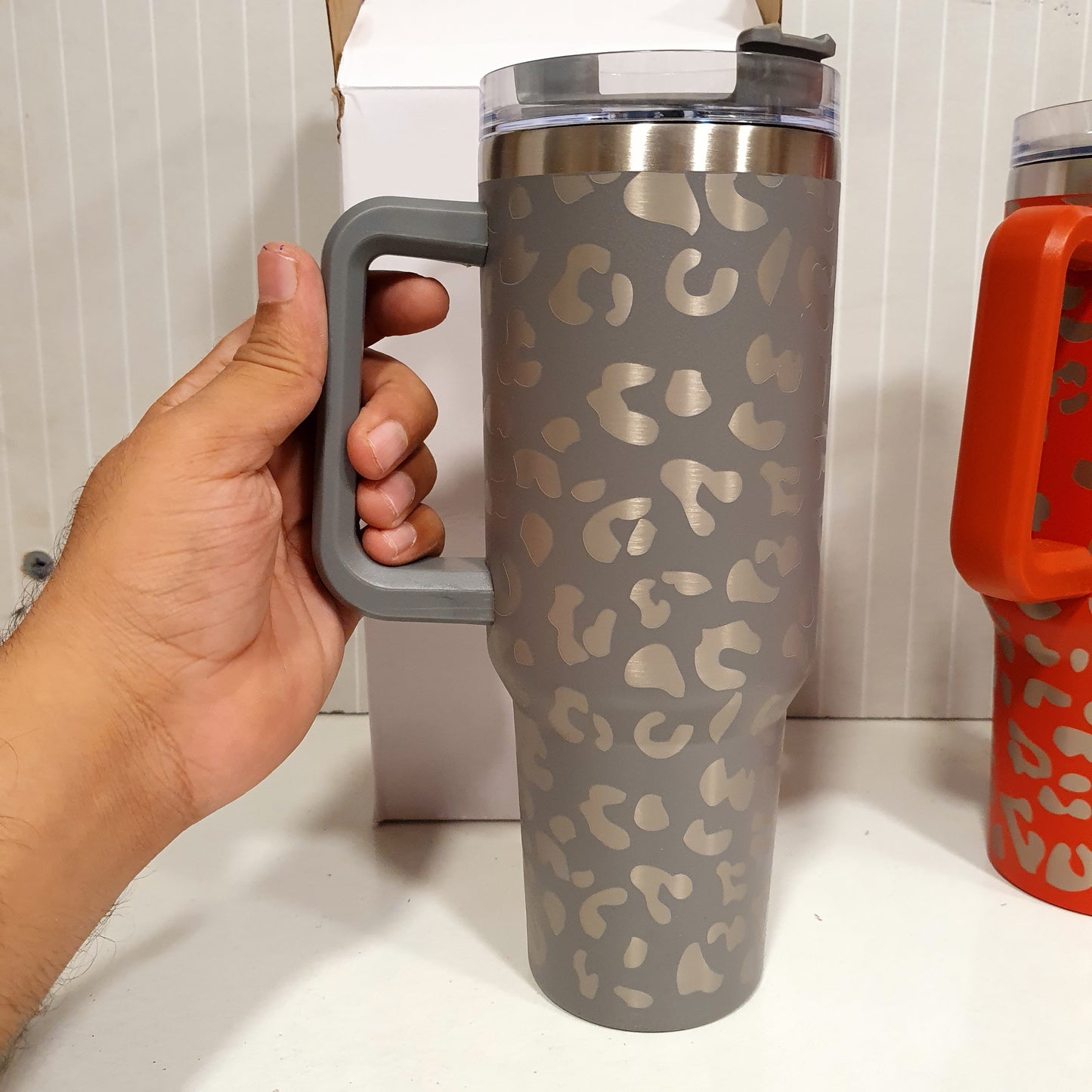 Leopard Print Stainless Steel Tumbler Insulated Big Size 21400