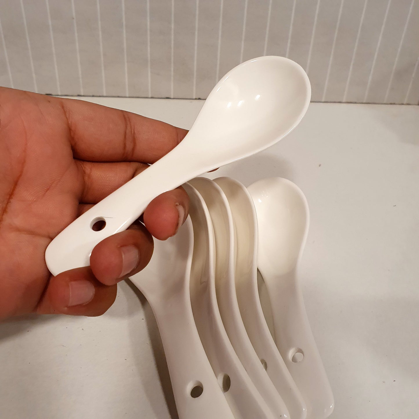 12pcs Small ceramic Spoon Set 32200