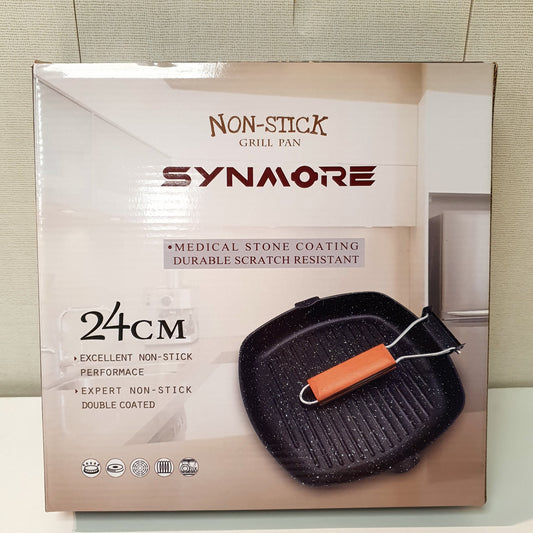 24cm Medical Stone Coated Grill Pan 61170