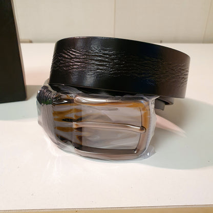 Premium Quality Leather Belt Textured Style Black Brown and Tan 1373