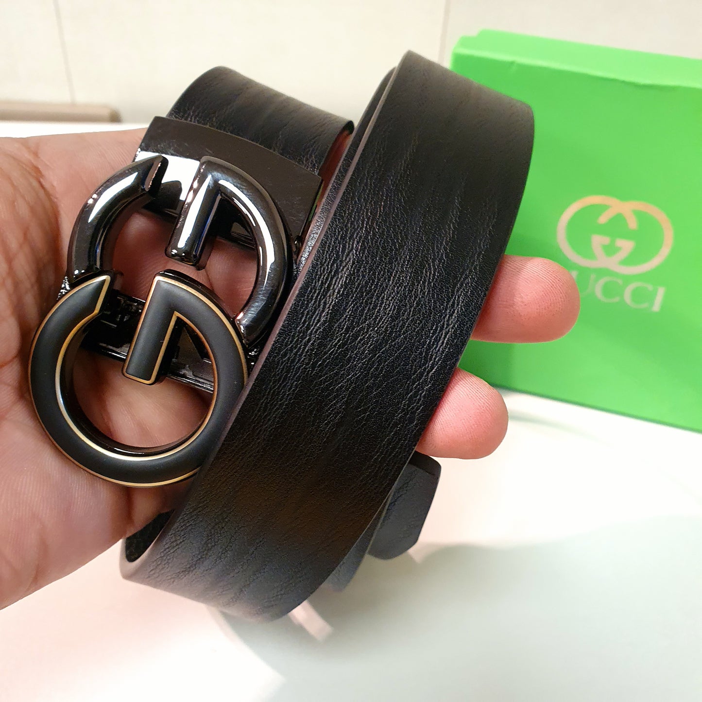 Gucci Logo Buckel Belt  8780