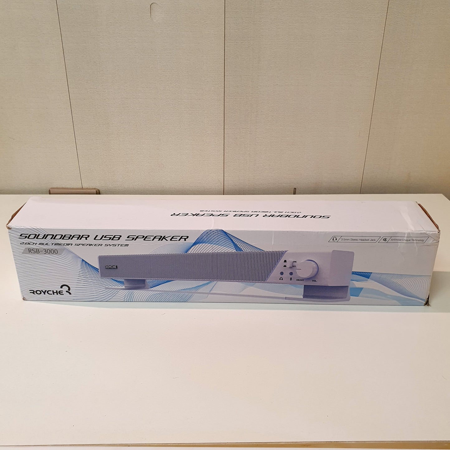 White Soundbar USB Speaker, 52650