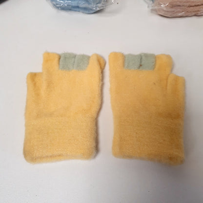 Winter Warm Gloves Half Finger Cut Style 121100