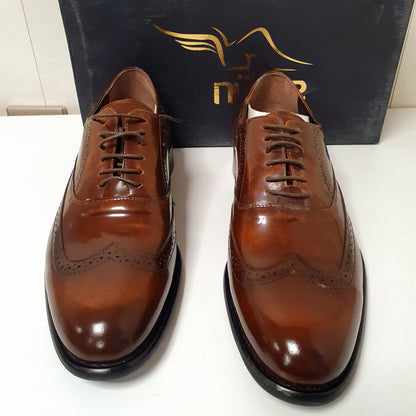 Vintage Classic Mens Nukte Hand Made Leather Shoes Art # 0015