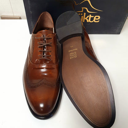 Vintage Classic Mens Nukte Hand Made Leather Shoes Art # 0015