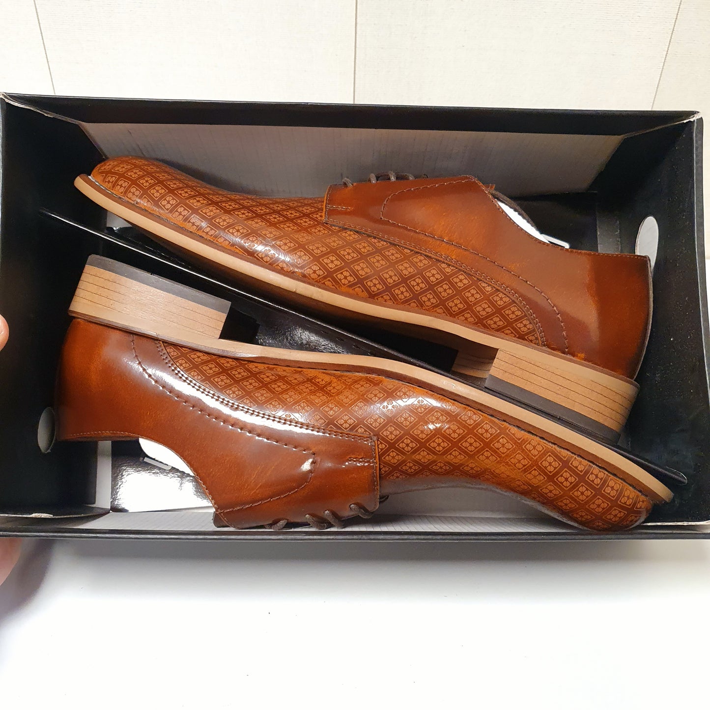 Mens Leather Nukte Turkish Hand Made Shoes Brown Art # 0017
