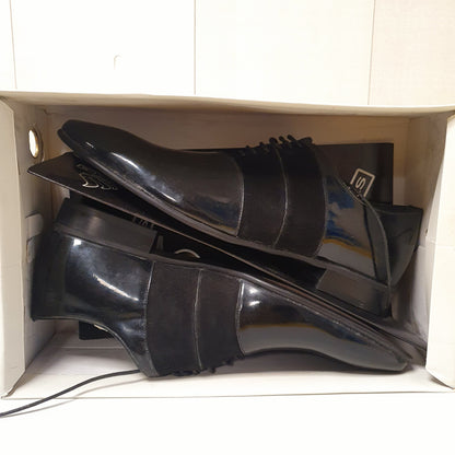 Classic Black Sepals Hand Made Leather Shoes From Turkey Art # 0018