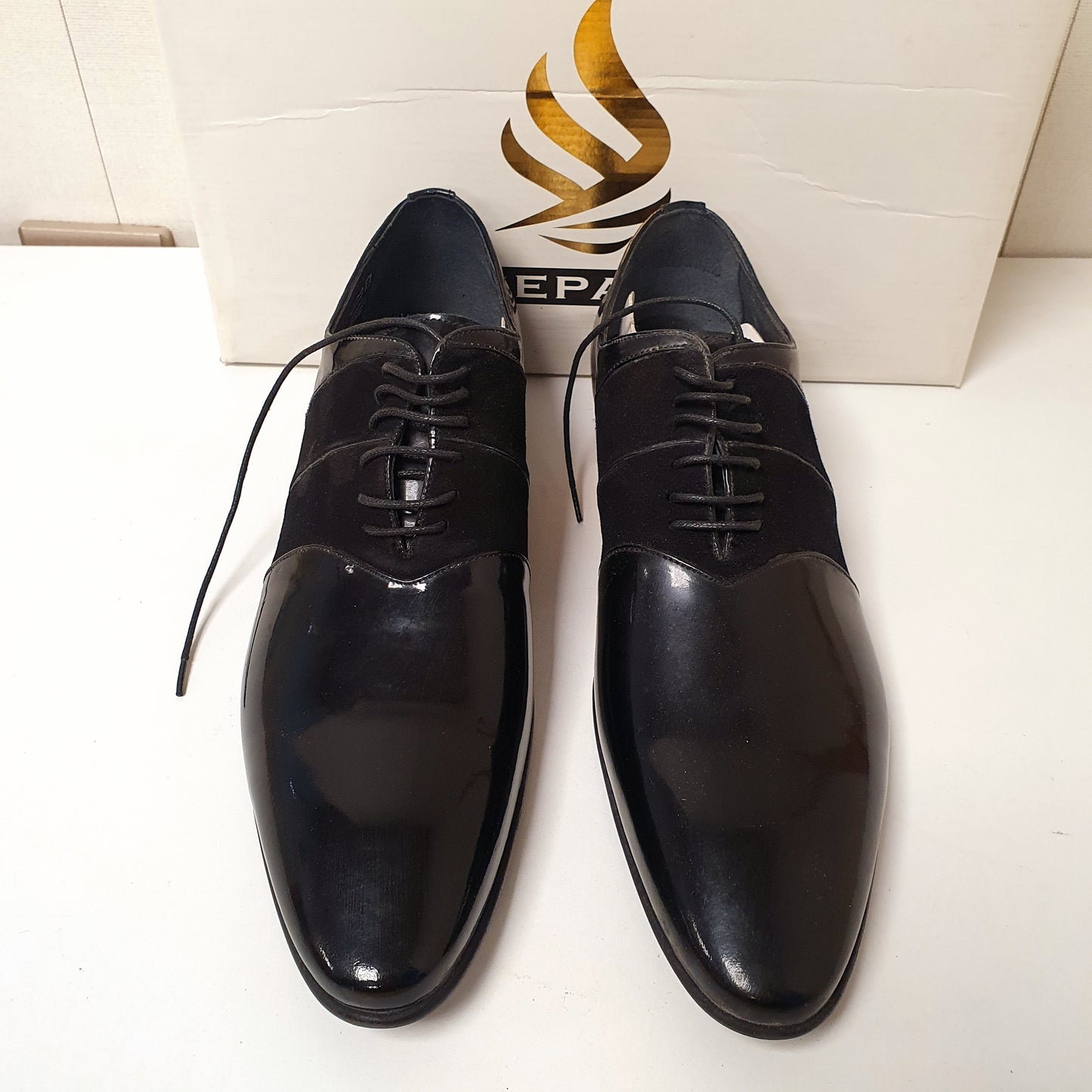 Classic Black Sepals Hand Made Leather Shoes From Turkey Art # 0018