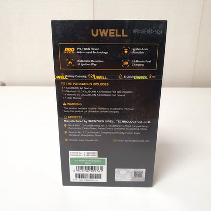 Caliburn Uwell A3 Vape, 292650