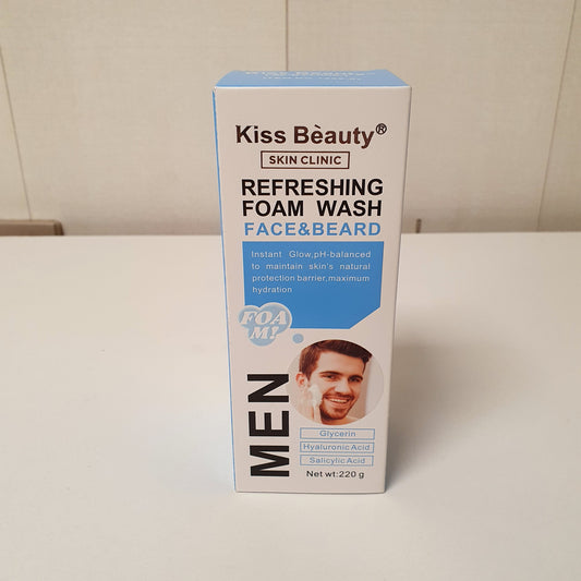 Kiss Beauty Refreshing Foam Wash Face & Beard 414501