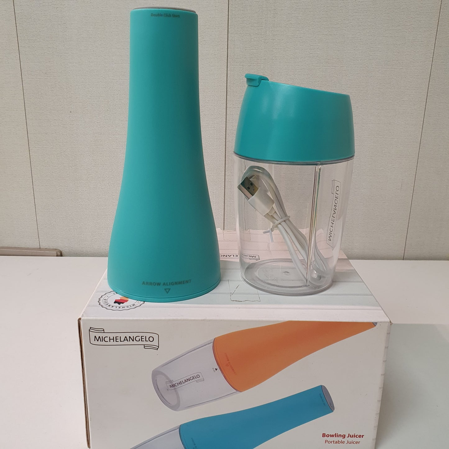 Portable Blender Travel Mixer Smoothie Shaker Juicer Extractor USB Rechargeable, 129554