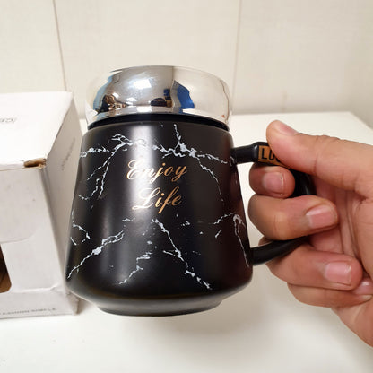 Fine Ceramic Mug with Lid 82700 May