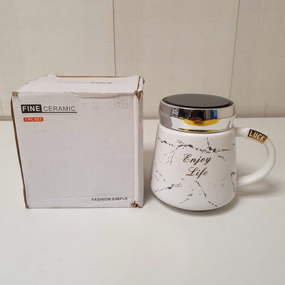 Fine Ceramic Mug with Lid 82700 May