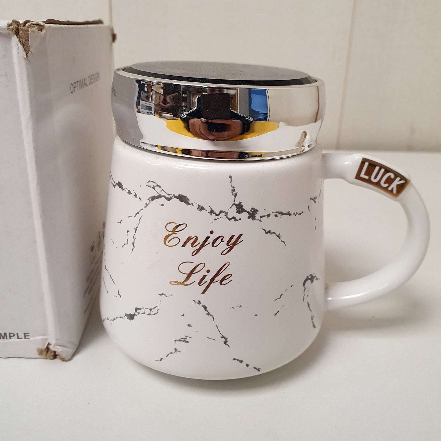 Fine Ceramic Mug with Lid 82700 May