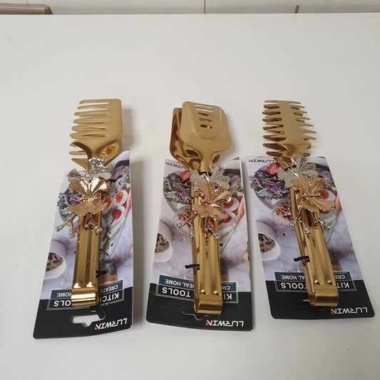 Golden Butterfly Serving Tong  3853