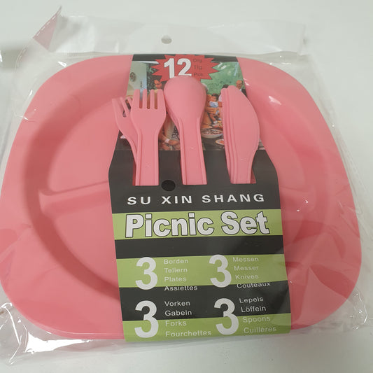 Picnic Set 3 Plastic Plates 11900