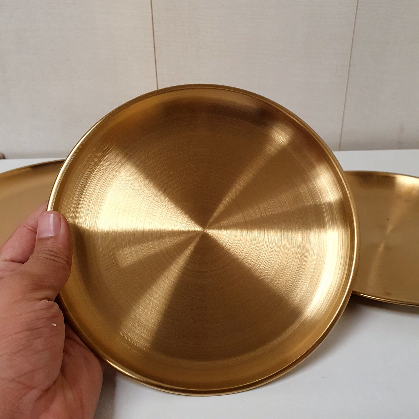 6 Pc Set Of Golden Serving Plates, 31430
