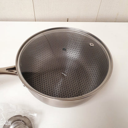 Stainless Steel Honey comb style Cooking Pot with Lid, 13950