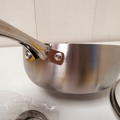 Stainless Steel Honey comb style Cooking Pot with Lid, 13950