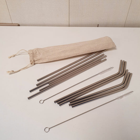Stainless Steel Straw Pack with Cleaner, 31250