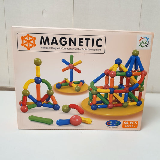 Magnetic Set for Kids Brain 64 piece  Development set , 12800