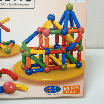 Magnetic Set for Kids Brain 64 piece  Development set , 12800