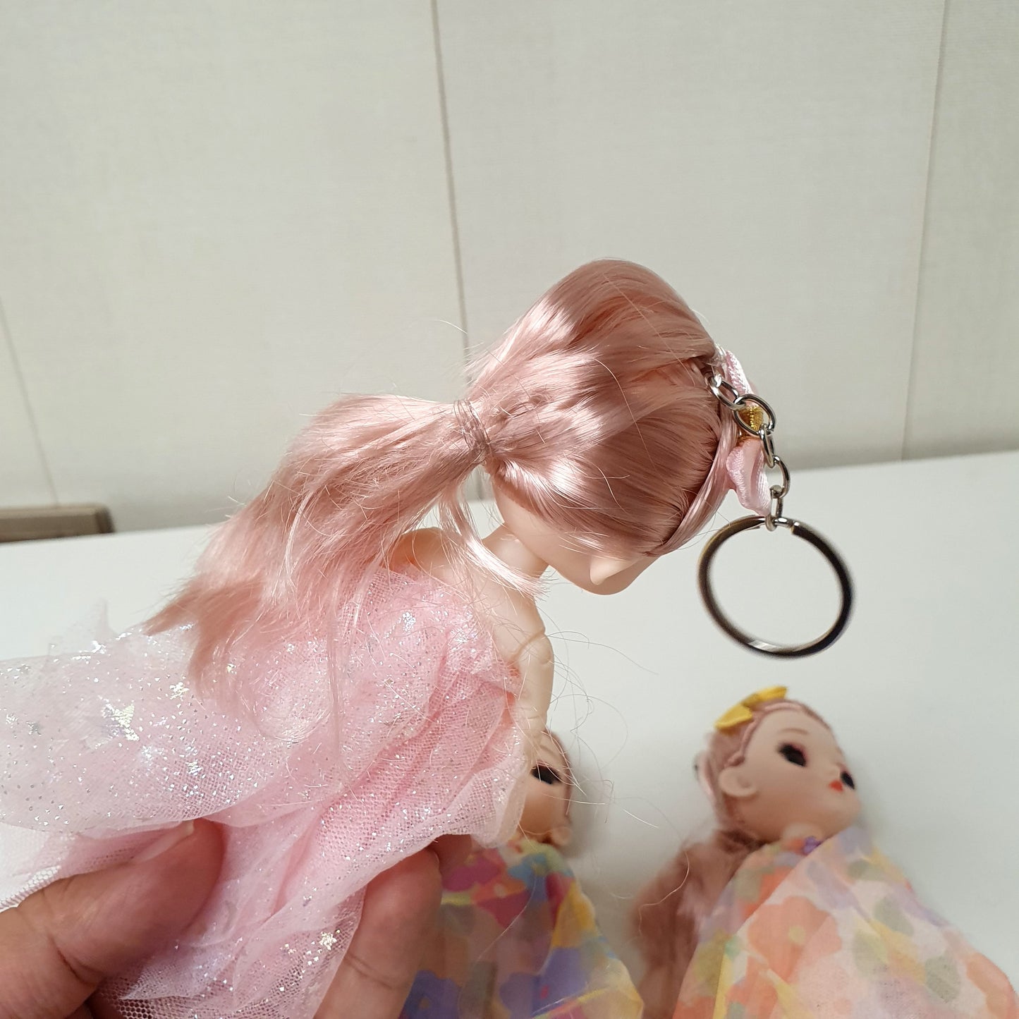 Multi Color Cloths Doll with Keyring, 51800