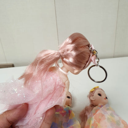 Multi Color Cloths Doll with Keyring, 51800