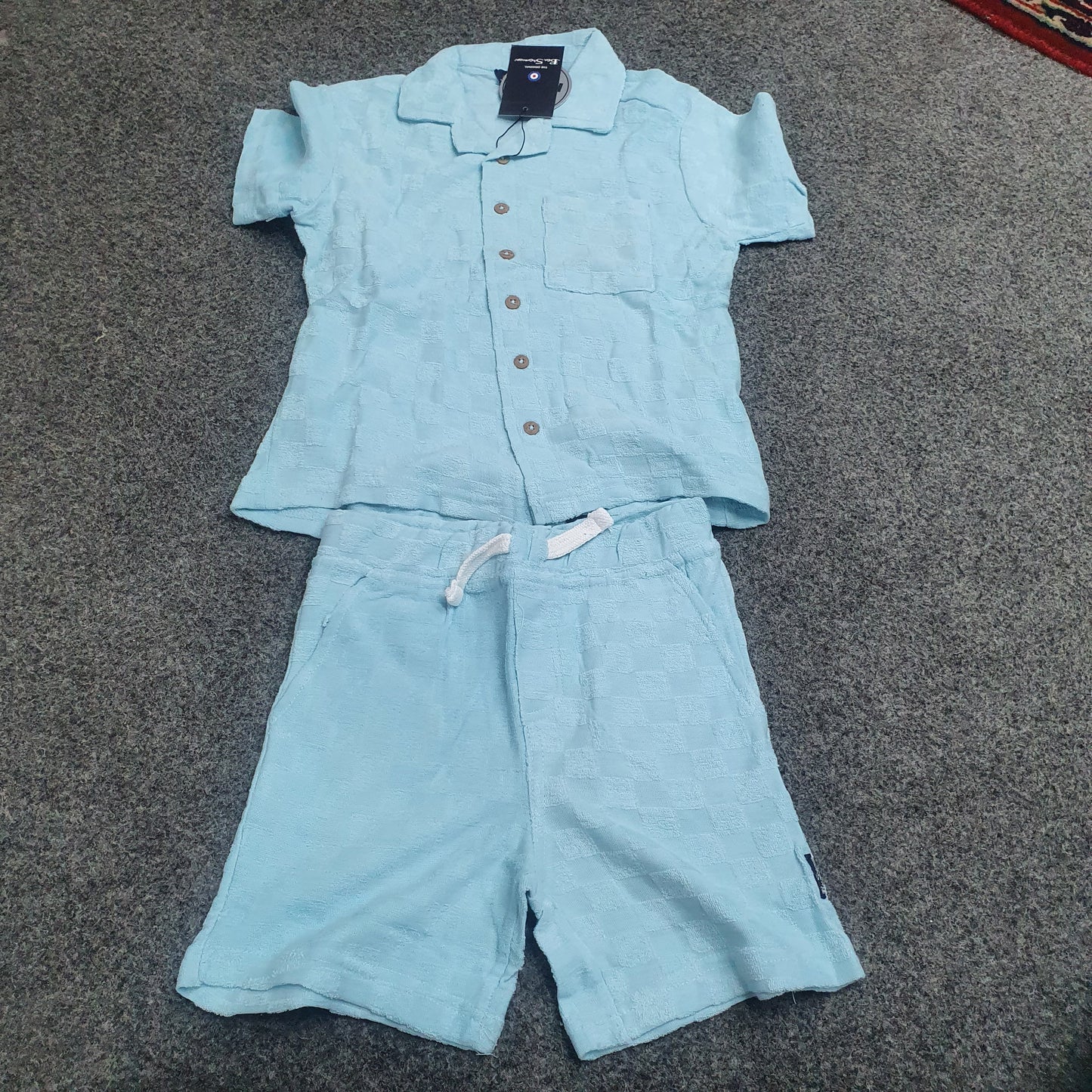 Original Ben Sherman boys 2-piece summer  terry towel Shirt and shorts set