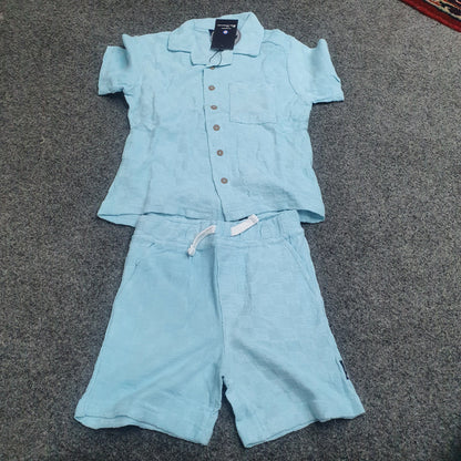 Original Ben Sherman boys 2-piece summer  terry towel Shirt and shorts set