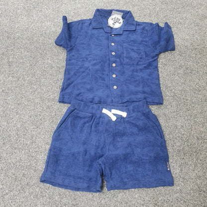 Original Ben Sherman boys 2-piece summer  terry towel Shirt and shorts set