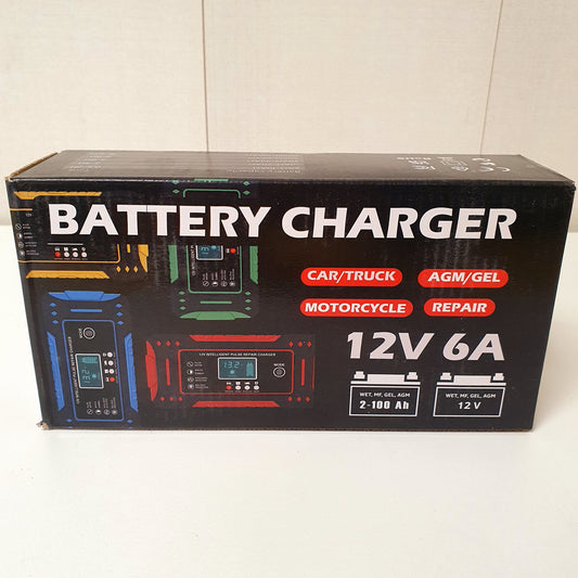 Battery Charger 12v 6A  For Car Scooty Bikes and Ups, 112230