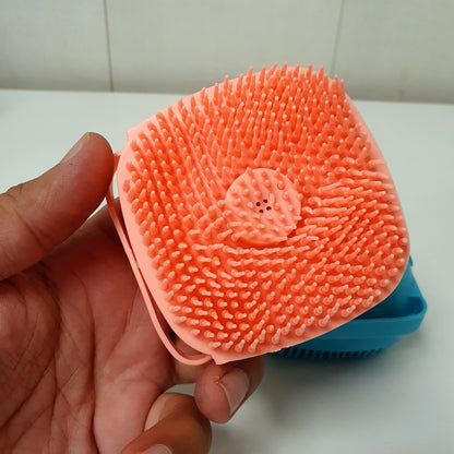 Bath Sponge Liquid Refillable Silicone Scrubber , 241070