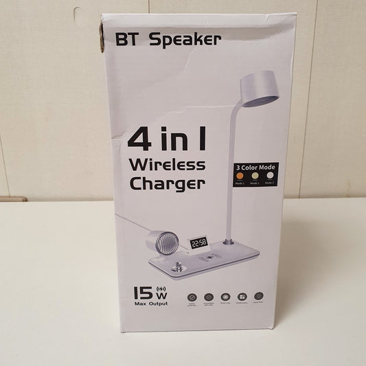 Bt Speaker 4 in 1 Wireless Charger, 241200